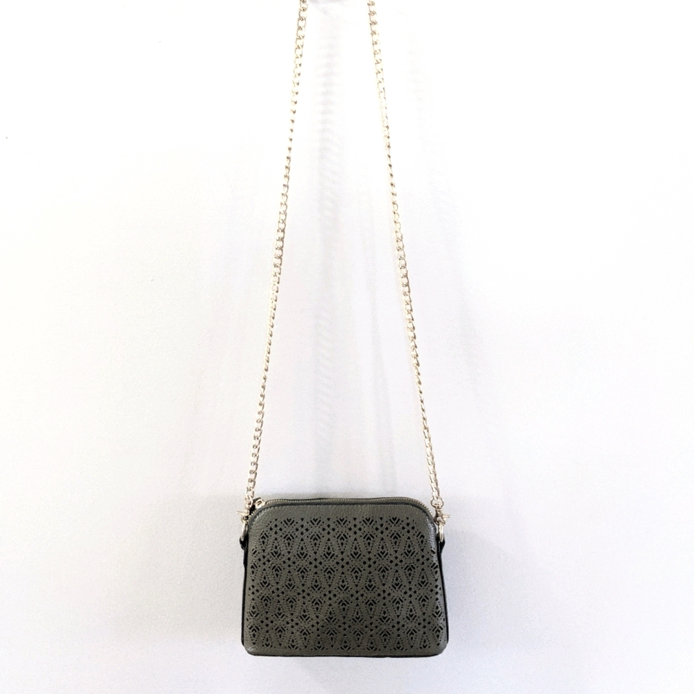 Francesca's olive green crossbody bag